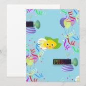 Zitronen-Party Einladung (Vorne/Hinten)