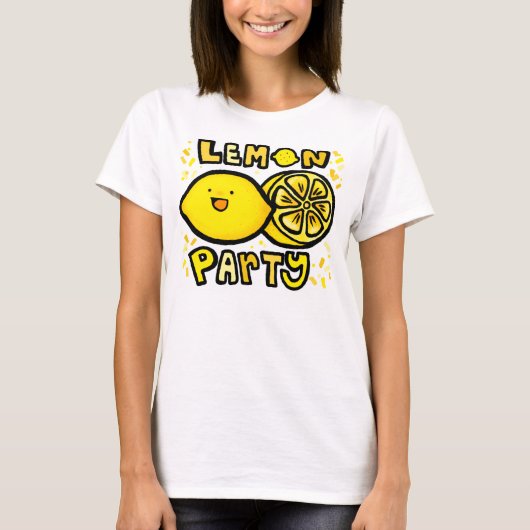 Zitronen-Party T-Shirt (Vorderseite)