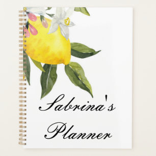 Zitronen Planer personalisiert