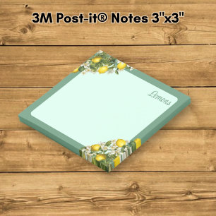 Zitronen Post-it Klebezettel