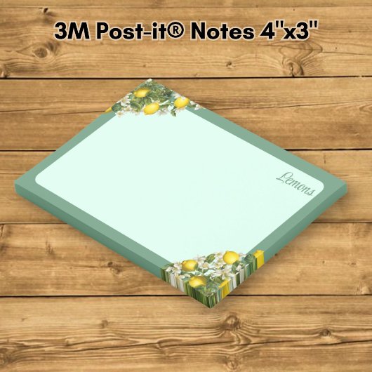 Zitronen Post-it Klebezettel