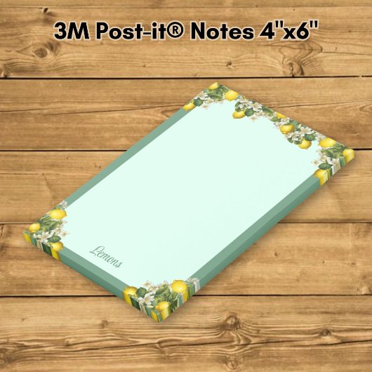 Zitronen Post-it Klebezettel