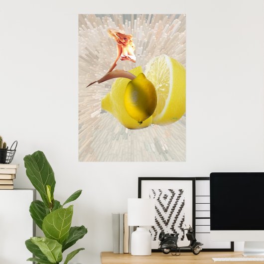 Zitronen Poster (Heimbüro)