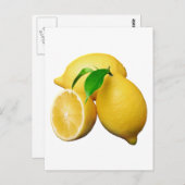 Zitronen Postkarte (Vorne/Hinten)
