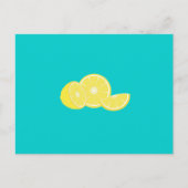 Zitronen Postkarte (Vorderseite)