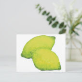 Zitronen Postkarte (Stehend Vorderseite)