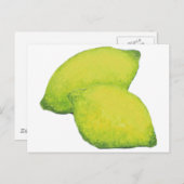Zitronen Postkarte (Vorne/Hinten)