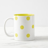 Zitronen-Punkte Zweifarbige Tasse (Links)