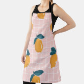 Zitronen, Retrogeometrie, nahtloses Sommermuster. Schürze (InSitu)