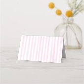 Zitronen-Rosa-Streifen Platzkarte (Rückseite)
