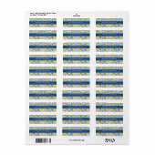 Zitronen Rücksendeadressetiketten (Vorne)