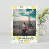 Zitronen | SAVE THE DATE (Stehend Vorderseite)