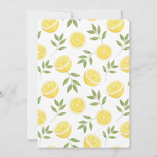Zitronen | SAVE THE DATE (Rückseite)