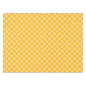Zitronen-Schaum-Karo-Schachbrettmuster Tischdecke (Vorderseite (Horizontal))