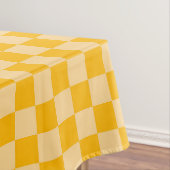 Zitronen-Schaum-Karo-Schachbrettmuster Tischdecke (Beispiel)