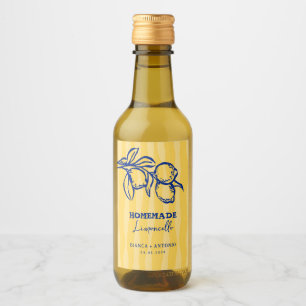 Zitronen Selbstgemachter Limoncello Italienische H Weinetikett