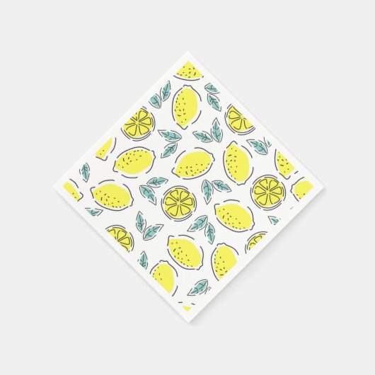 Zitronen Serviette (Ecke)