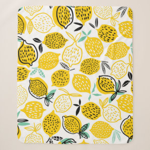 Zitronen-Sommer-Design-Vintage-Illustration Sherpadecke