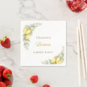 Zitronen-Sommer-Gartenparty Serviette (Beispiel)