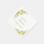 Zitronen-Sommer-Gartenparty Serviette (Ecke)