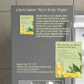 Zitronen-Sommer-Mojito-Rezept-Magnet Magnet