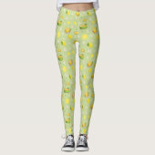 Zitronen-Sommer-Muster-Leggings Leggings (Vorderseite)