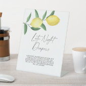 Zitronen - Spiel zum Spätabenteuer Sockelschild (In SItu)