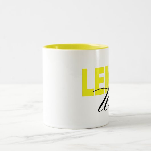 Zitronen-Tee Zweifarbige Tasse (Mittel)