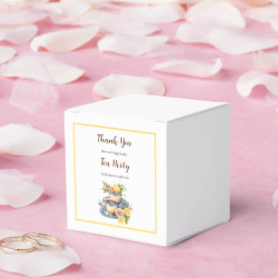 Zitronen-Teetasse-Teeparty-Dankeschön-Geschenkbox Geschenkschachtel