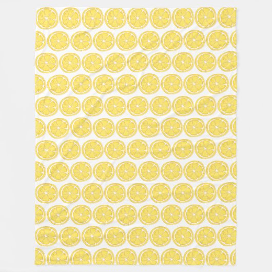 Zitronen themed Fleece-Wurfdecke Fleecedecke (Vorderseite)