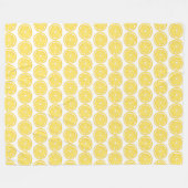 Zitronen themed Fleece-Wurfdecke Fleecedecke (Vorderseite (Horizontal))