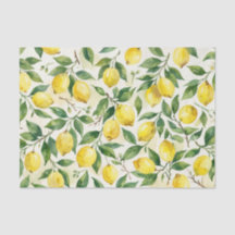Zitronen-Themen-Tissue-Papier