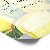 Zitronen - Trinkplakat Poster (Ecke)