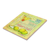 Zitronen-Tropfen-Martini-Untersetzer-Fliese Fliese (Seite)