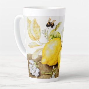 Zitronen und Biene Milchtasse