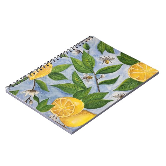 Zitronen und Bienen Notizblock (Linke Seite)