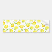 Zitronen und Blätter Autoaufkleber (Vorne)