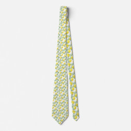 Zitronen und Blätter Design Necktie Krawatte