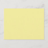 Zitronen und Blätter | Details zur gelben Chic-WED Begleitkarte (Rückseite)