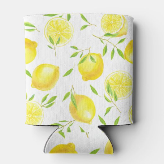 Zitronen und Blätter Dosenkühler (Rückseite)