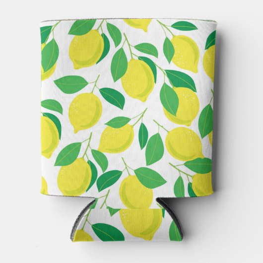 Zitronen und Blätter Dosenkühler (Vorderseite)