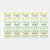 Zitronen und Blätter Essenzielle Ölwalzen Flaschen Etiketten (Blatt)