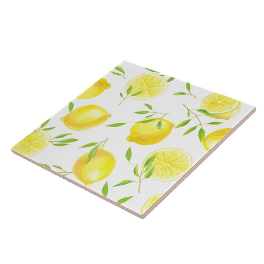 Zitronen und Blätter Fliese (Seite)