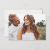 Zitronen und Blätter Hochzeit Foto Tank Sie Dankeskarte (Rückseite)