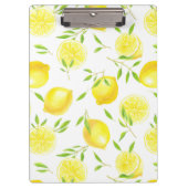 Zitronen und Blätter Klemmbrett (Vorderseite)
