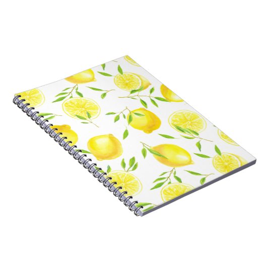 Zitronen und Blätter Notizblock (Rechte Seite)