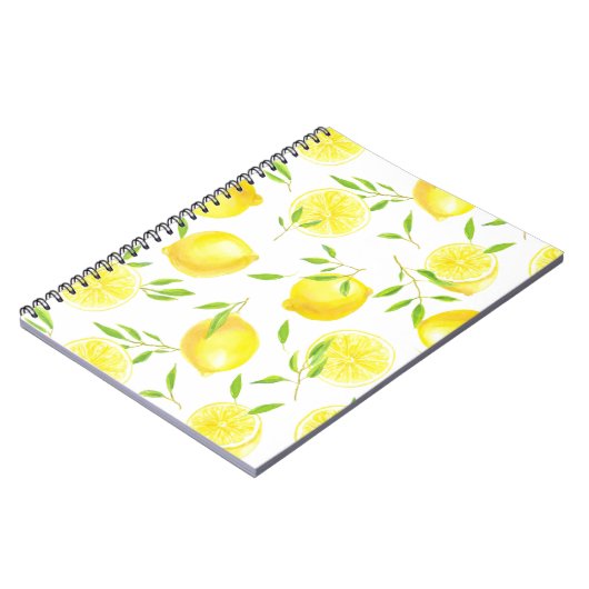 Zitronen und Blätter Notizblock (Linke Seite)