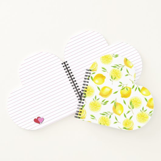 Zitronen und Blätter Notizblock (Innenseite)