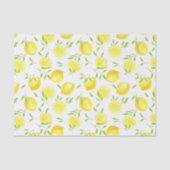 Zitronen und Blätter Seidenpapier (Vorderseite)