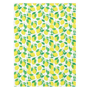 Zitronen und Blätter Tischdecke